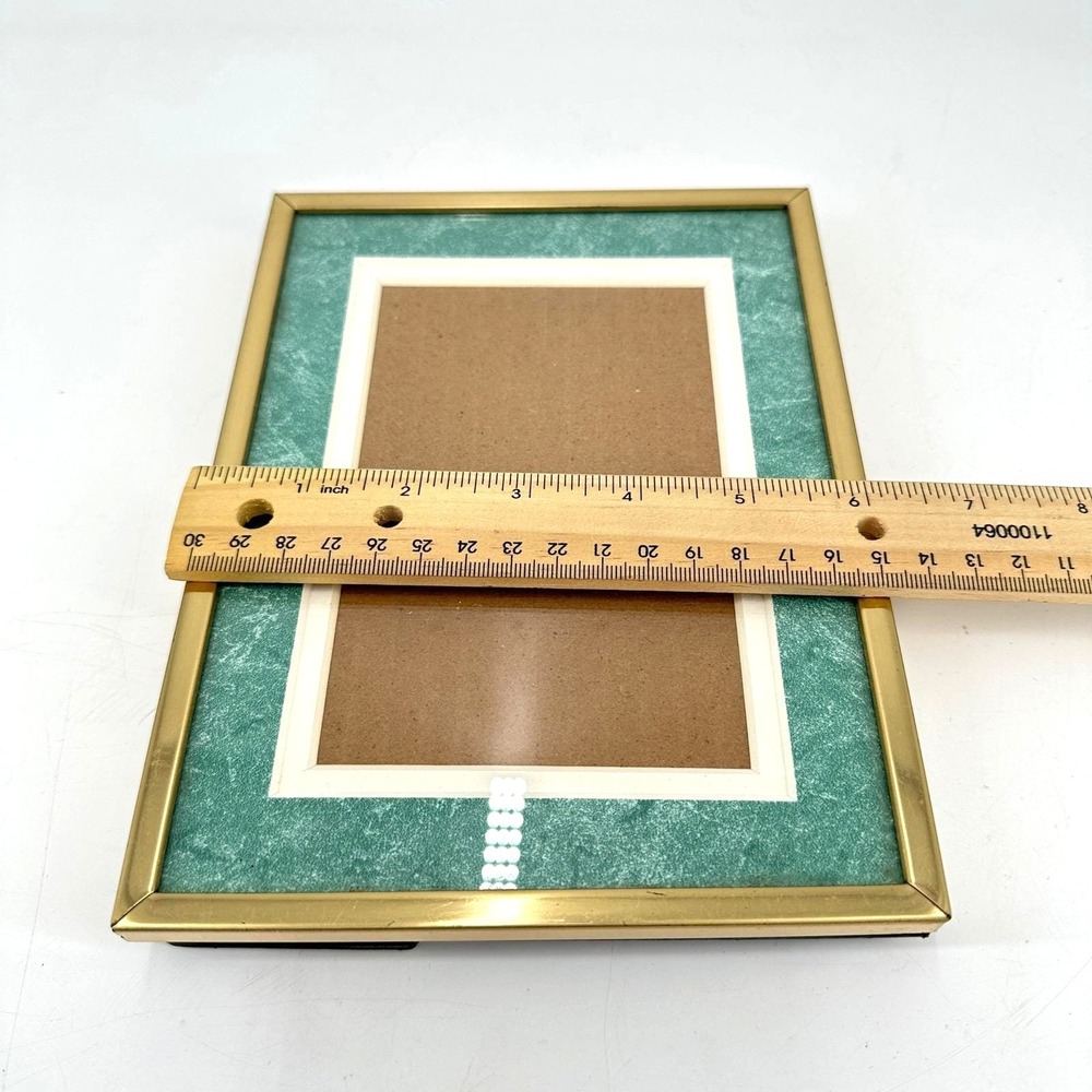 Vintage Burns of Boston Gold 4x6 Picture Frame Hollywood Regency Decor - Picture 8 of 12